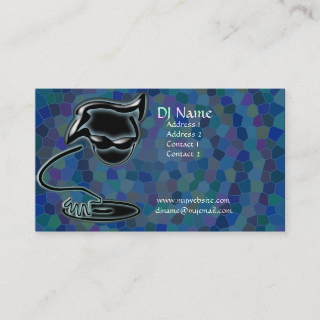 Artistic DJ Business Card 2 (Front)
