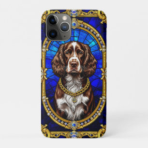 Artistic Dog Stained Glass Portrait iPhone 11 Pro Case