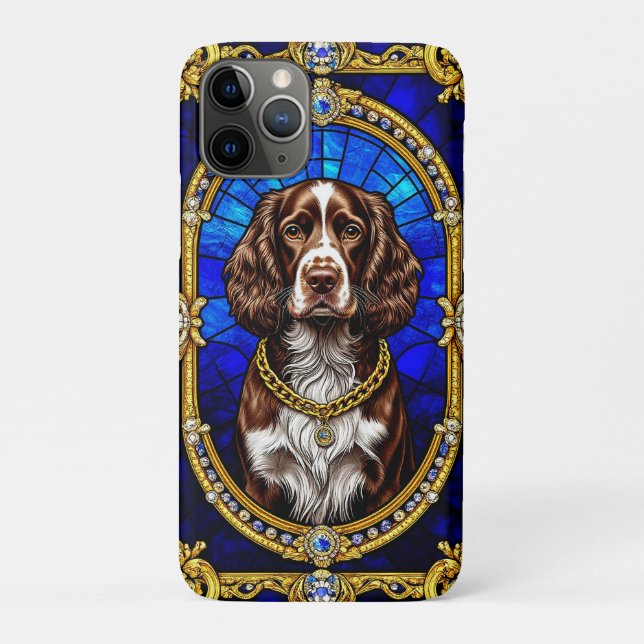Artistic Dog Stained Glass Portrait Case-Mate iPhone Case (Back)