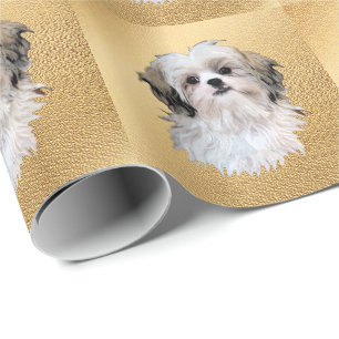 Artistic Dogs - Shih Tzu Wrapping Paper