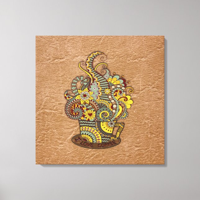 Artistic-doodle-drawing art canvas print (Front)