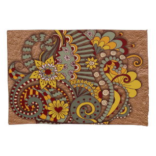 Artistic-doodle-drawing art pillowcase