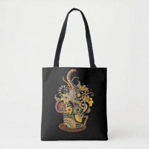 Artistic-doodle-drawing art tote bag