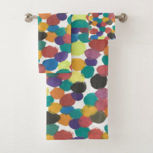 Artistic Dots Abstract  Bath Towel Set