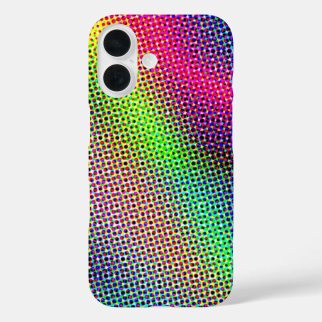 Artistic dots mosaic Apple iPhone Case (Back)