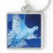 Artistic Dove Outline Art In Cerulean Blue