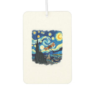 Artistic Dragonfly Shirt Van Gogh Starry Night Dra Car Air Freshener