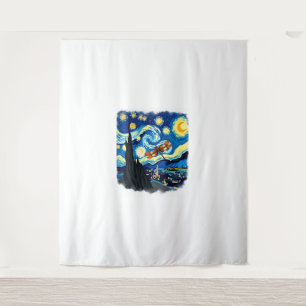 Artistic Dragonfly Shirt Van Gogh Starry Night Dra Tapestry