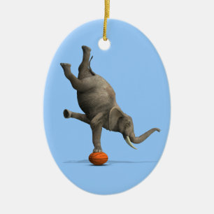 Artistic Elephant Ceramic Tree Decoration