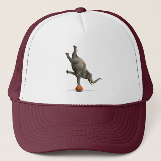 Artistic Elephant Trucker Hat (Front)