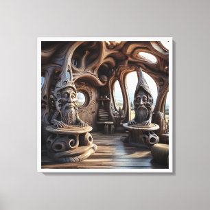  Artistic Essence of Alex Grey's Vision-thai art Canvas Print