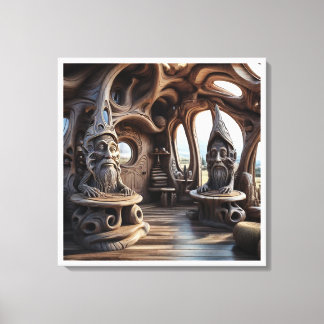 Artistic Essence of Alex Grey's Vision-thai art Canvas Print