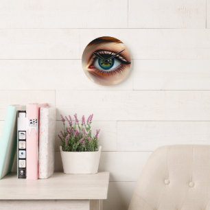 Artistic Eye Wall Clock – Surreal Vision Art