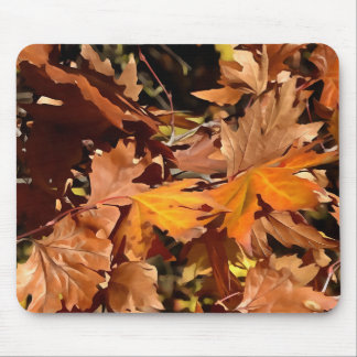 Artistic Fall Leaves In Autumn Sunshine Mouse Mat