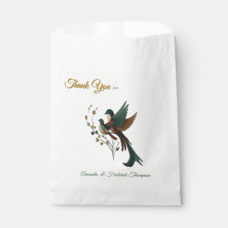 Artistic Fantasy, Bird Drawings in Colour Favour Bags