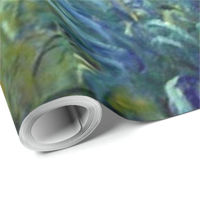 Artistic Fine Art Flowers by Monet Wrapping Paper (Roll Corner)