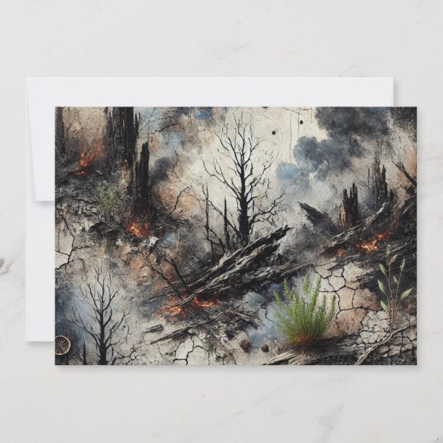 Artistic Flat Holiday Card (Front)