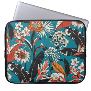 Artistic Floral Deco: Vintage Seamless Pattern Laptop Sleeve