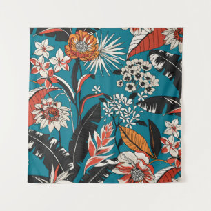 Artistic Floral Deco: Vintage Seamless Pattern Tapestry