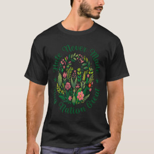 Artistic Floral Democrat President Liberal Anti Tr T-Shirt