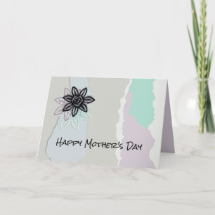 Artistic Floral Pastel Mother's Day Card
