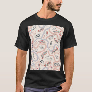 Artistic floral pattern, ornamental autumn decor. T-Shirt