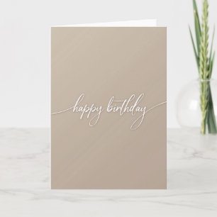 Artistic Flowing Birthday Card