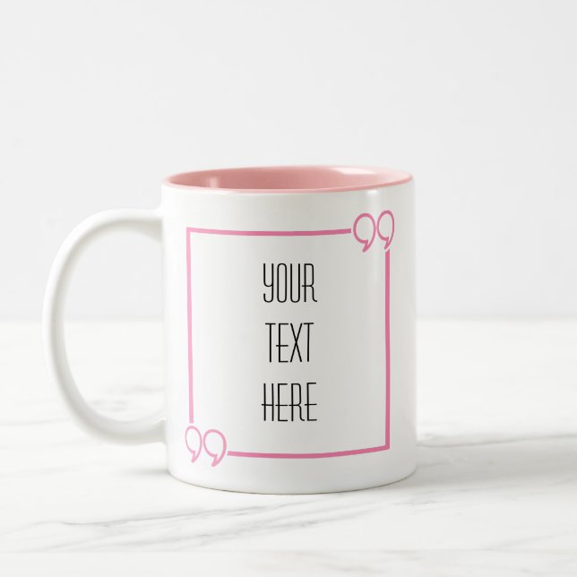 Artistic Frame Create Your Own Two-Tone Coffee Mug (Left)