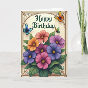 Artistic Framed Birthday Card
