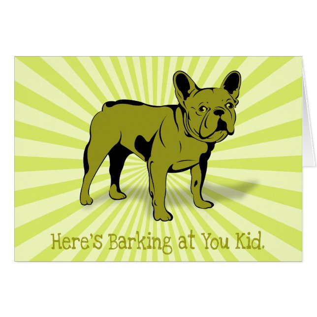 Artistic French Bulldog Dog Breed Design (Front Horizontal)