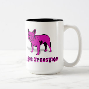 Artistic French Bulldog  Dog Breed  Design Two-Tone Coffee Mug
