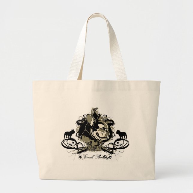 Artistic French Bulldog Dog Breed Tote bag (Front)