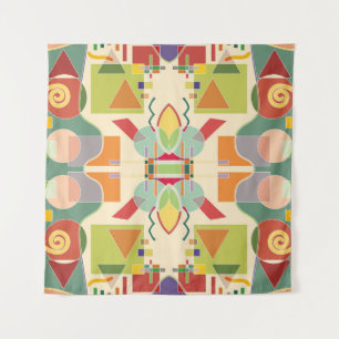 Artistic Geometric: Colourful Seamless Pattern Tapestry