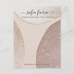 Artistic Glitter Large Jewellery Display Card