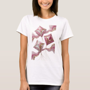 Artistic Gold KITE FLYING 3D Text Art T-Shirt