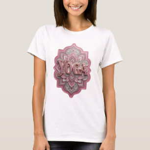 Artistic Gold YOGA Print T-Shirt