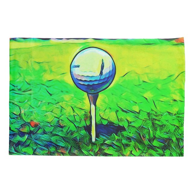Artistic Golf Colourful Pillowcases (Back)