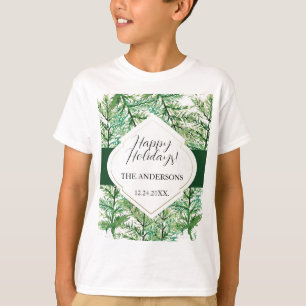 Artistic Green Watercolor Forest T-Shirt