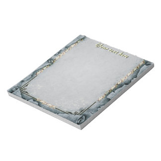 Artistic Grey Notepad