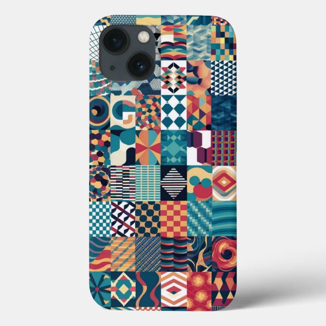  Artistic Grid Collage iPhone / iPad case (Back)