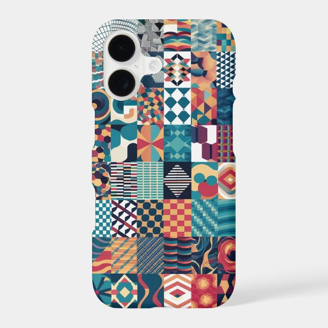  Artistic Grid Collage iPhone / iPad case (Back)