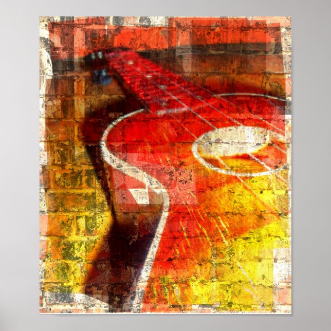 Artistic Guitar Poster (Front)