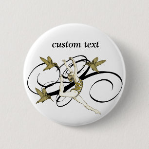 Artistic gym 2 6 cm round badge
