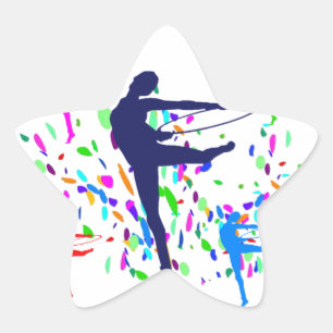 ARTISTIC GYMNASTIC STAR STICKER