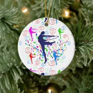 Artistic Gymnastics   Ceramic Tree Decoration