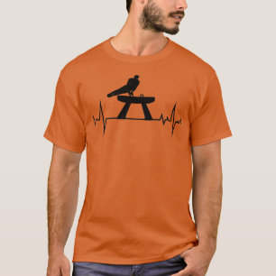 Artistic Gymnastics Pommel Horse Gymnast Heartbeat T-Shirt