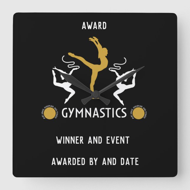 artistic gymnastics Sports   Square Wall Clock (Front)