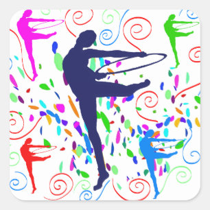 Artistic Gymnastics     Square Sticker