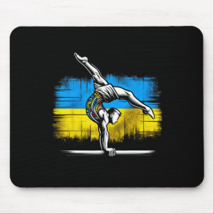 Artistic Gymnastics Ukrainian Ukraine Flag Athlete Mouse Mat
