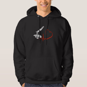 Artistic Gymnastics Vault Heartbeat EKG Funny Gymn Hoodie